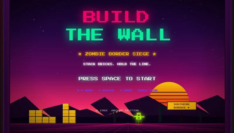 White House Unveils 'Build the Wall'... Tetris Says IP Was Not Authorized