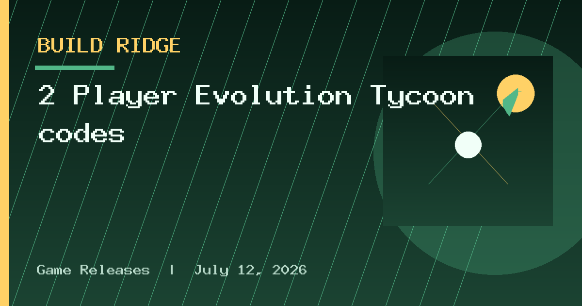 2 Player Evolution Tycoon codes
