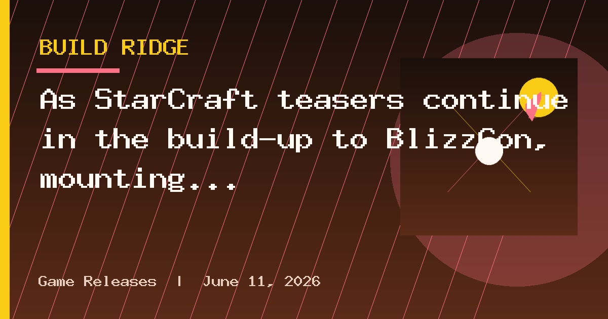 As StarCraft teasers continue in the build-up to BlizzCon, mounting evidence
