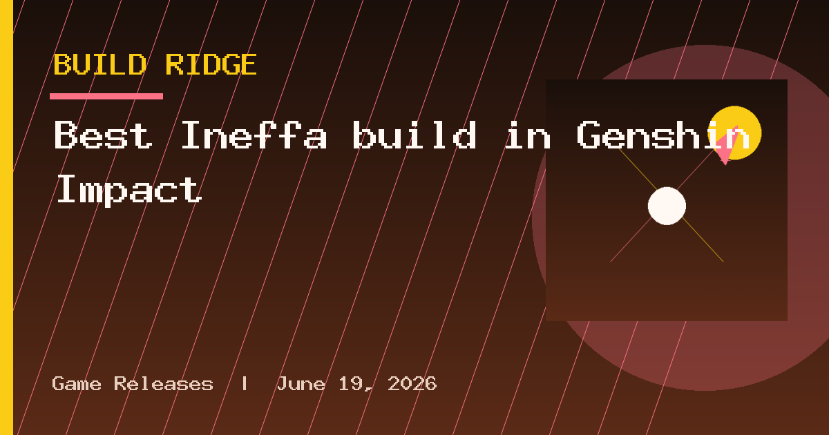 Best Ineffa build in Genshin Impact
