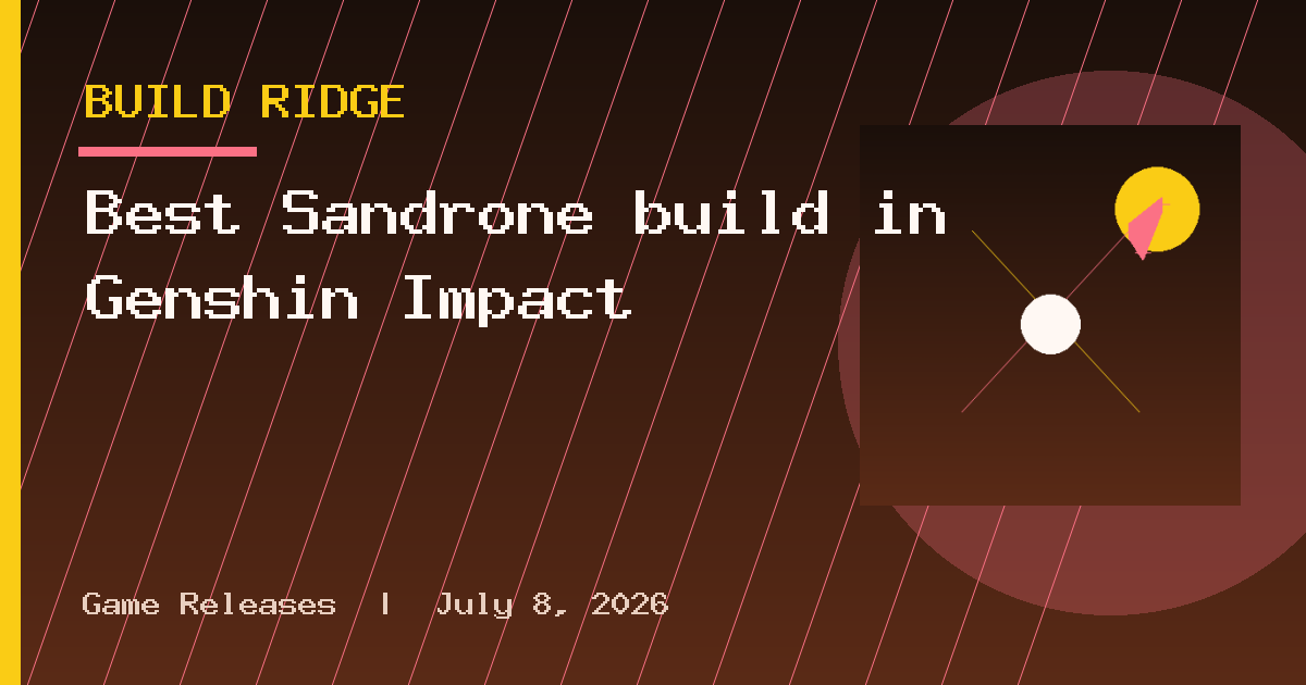 Best Sandrone build in Genshin Impact