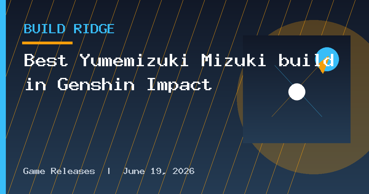 Best Yumemizuki Mizuki build in Genshin Impact