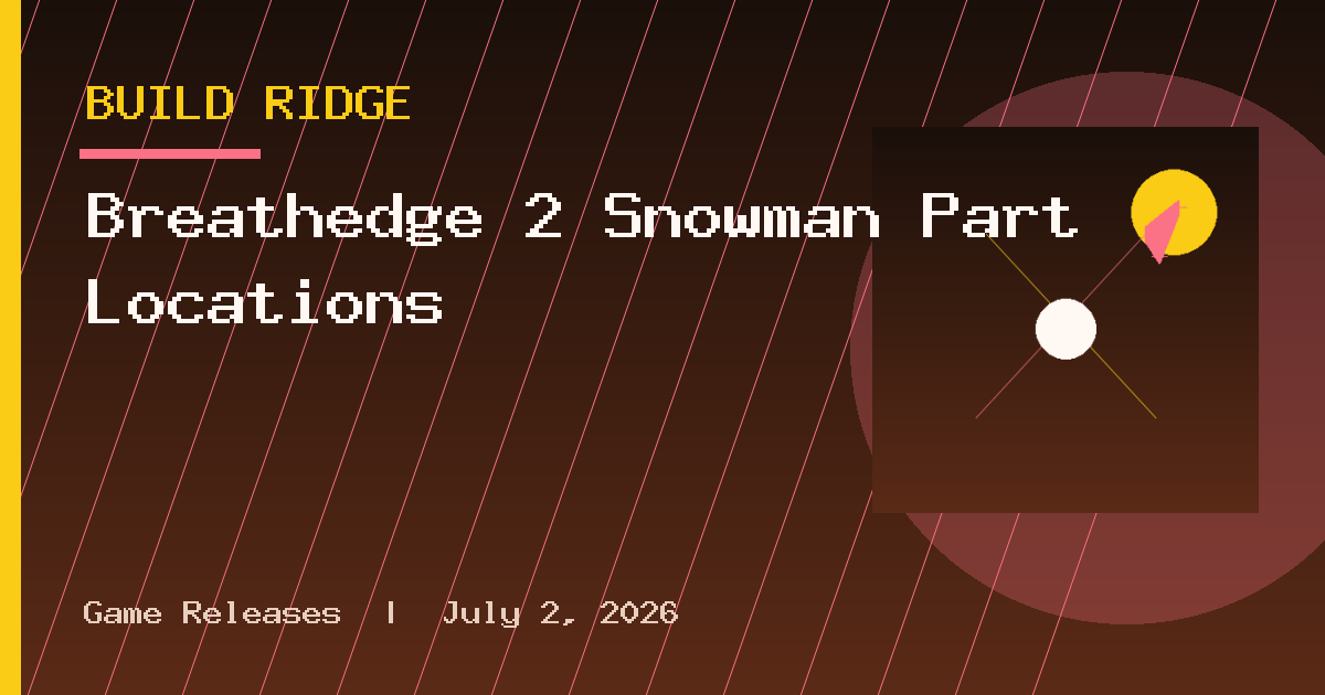 Breathedge 2 Snowman Part Locations