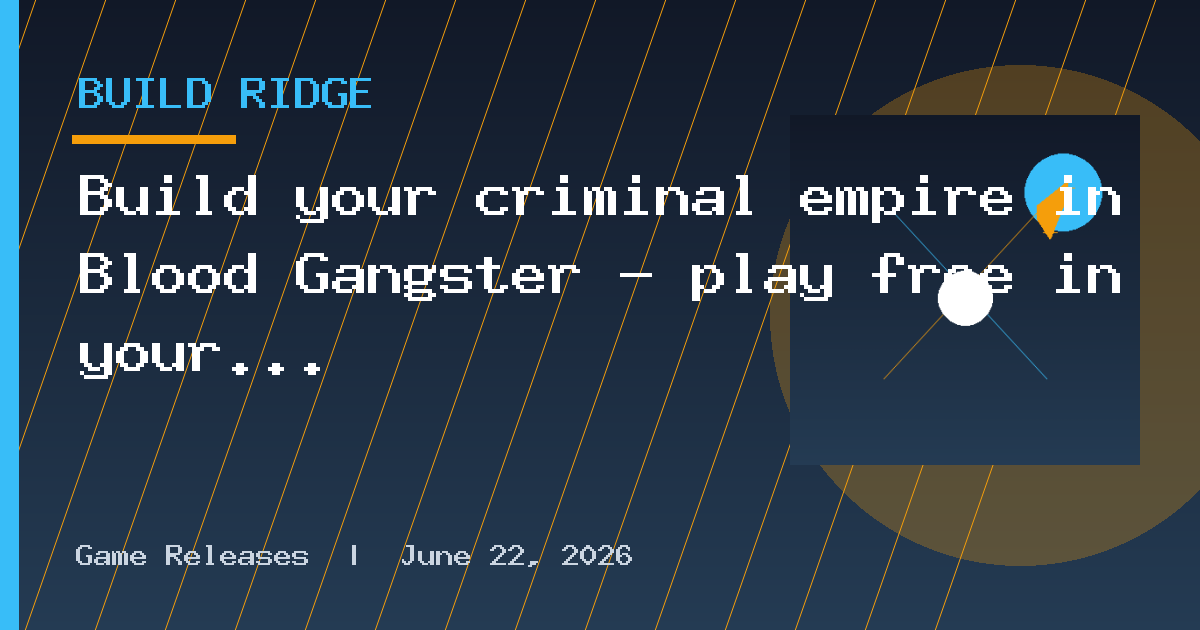 Build your criminal empire in Blood Gangster — play free in your browser