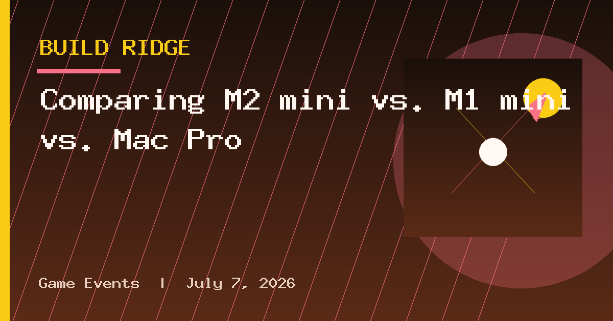 Comparing M2 mini vs. M1 mini vs. Mac Pro