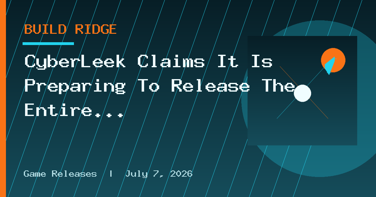 CyberLeek Claims It Is Preparing To Release The Entire GTA 6 Build