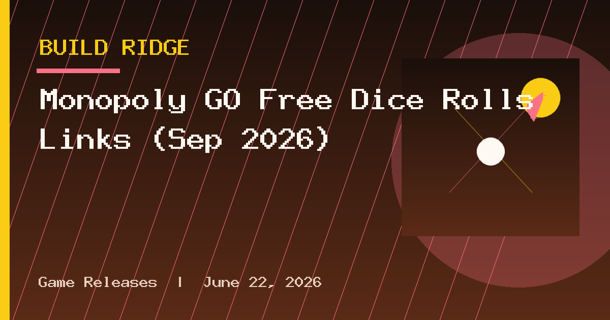 Monopoly GO Free Dice Rolls Links (Sep 2026)