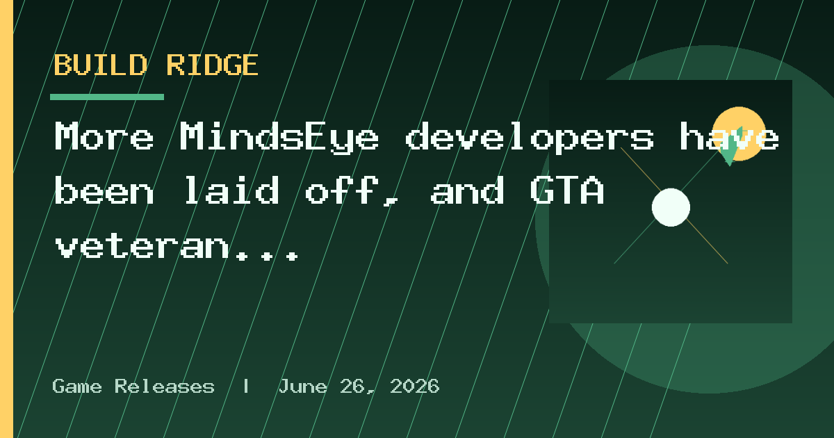 More MindsEye developers have been laid off, and GTA veteran Leslie Benzie's