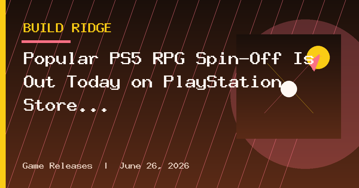 Popular PS5 RPG Spin-Off Is Out Today on PlayStation Store