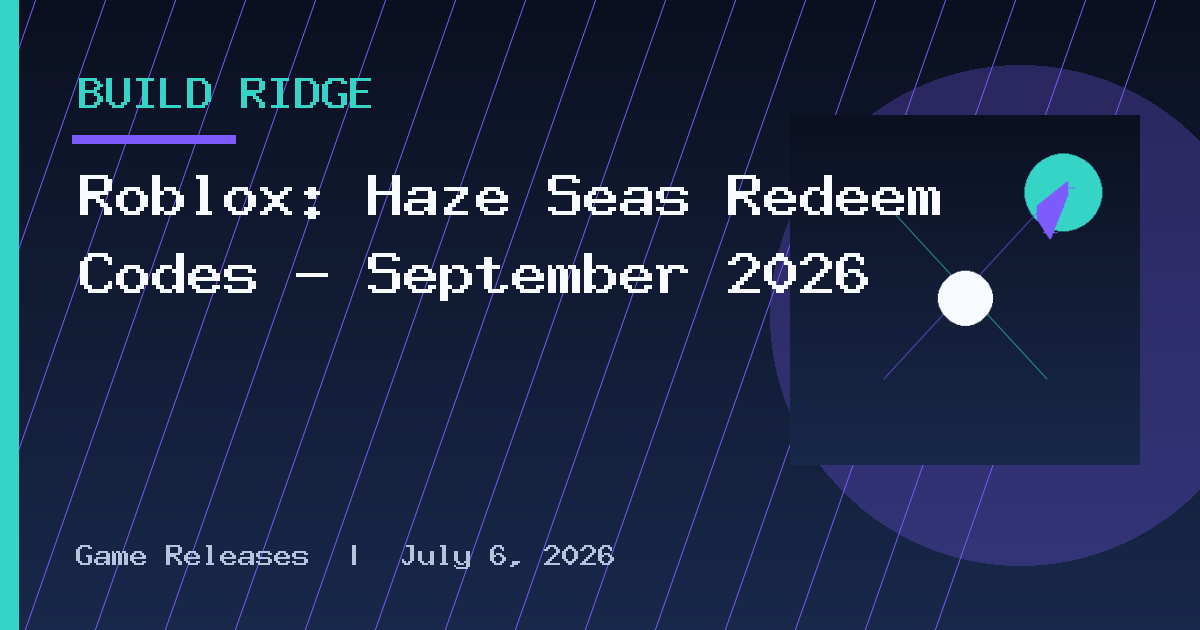 Roblox: Haze Seas Redeem Codes – September 2026
