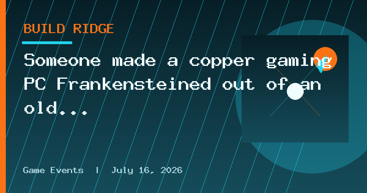 Someone made a copper gaming PC Frankensteined out of an old blowtorch and other