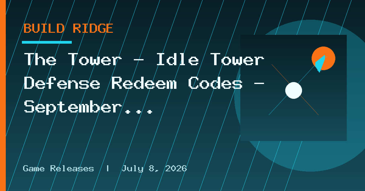 The Tower – Idle Tower Defense Redeem Codes – September 2026